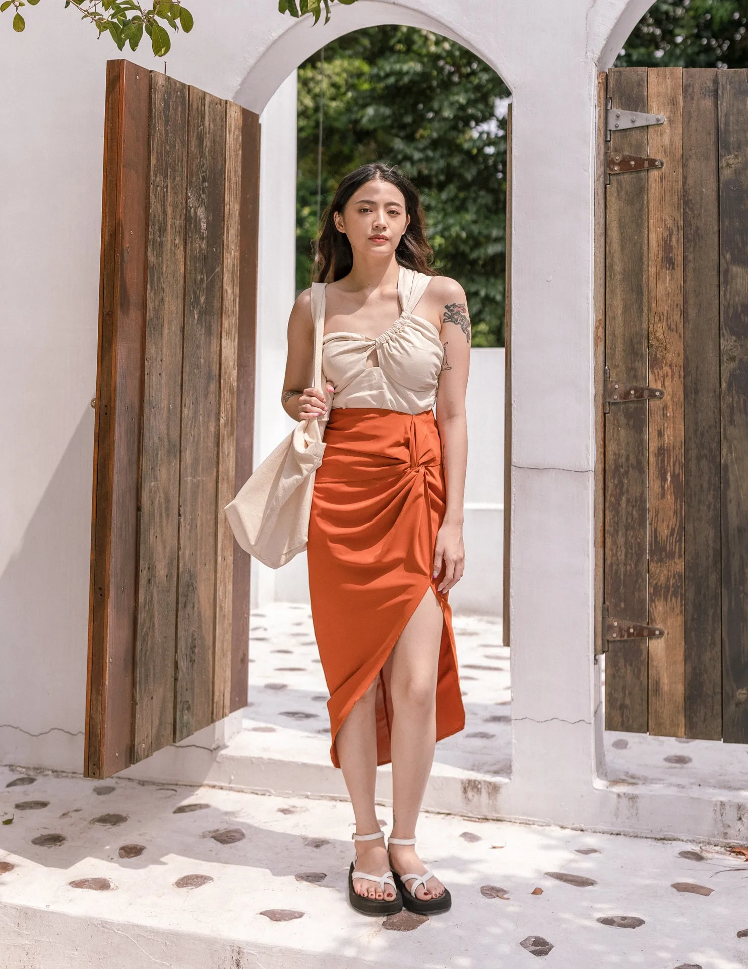 Maribel Skirt in Terracotta