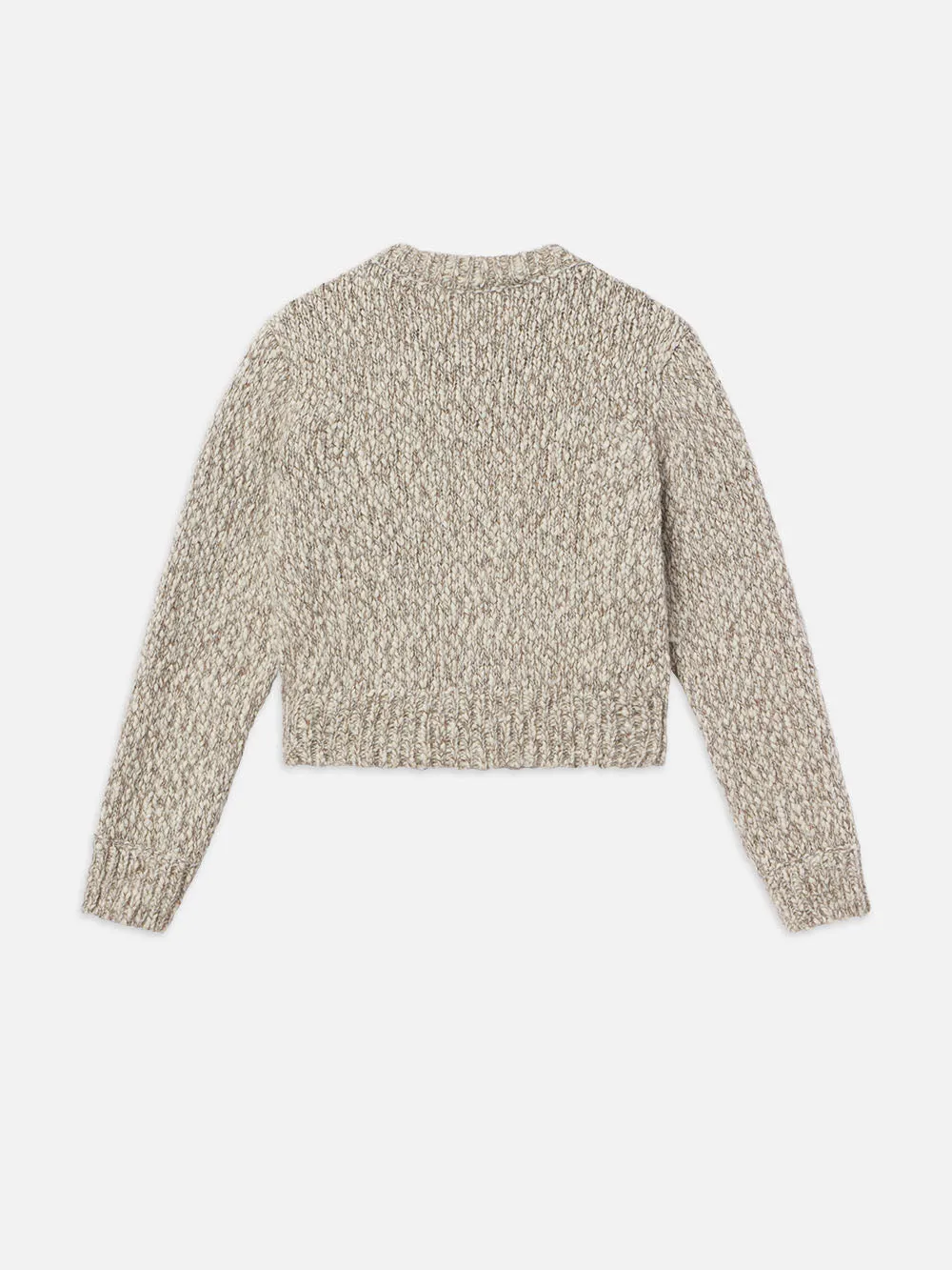 Marl Cardi Sweater -- Cream Multi