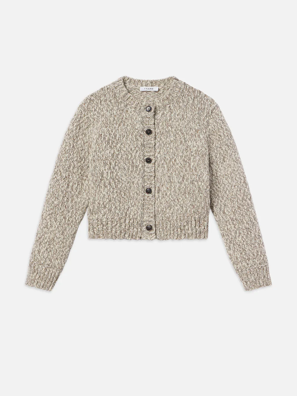 Marl Cardi Sweater -- Cream Multi