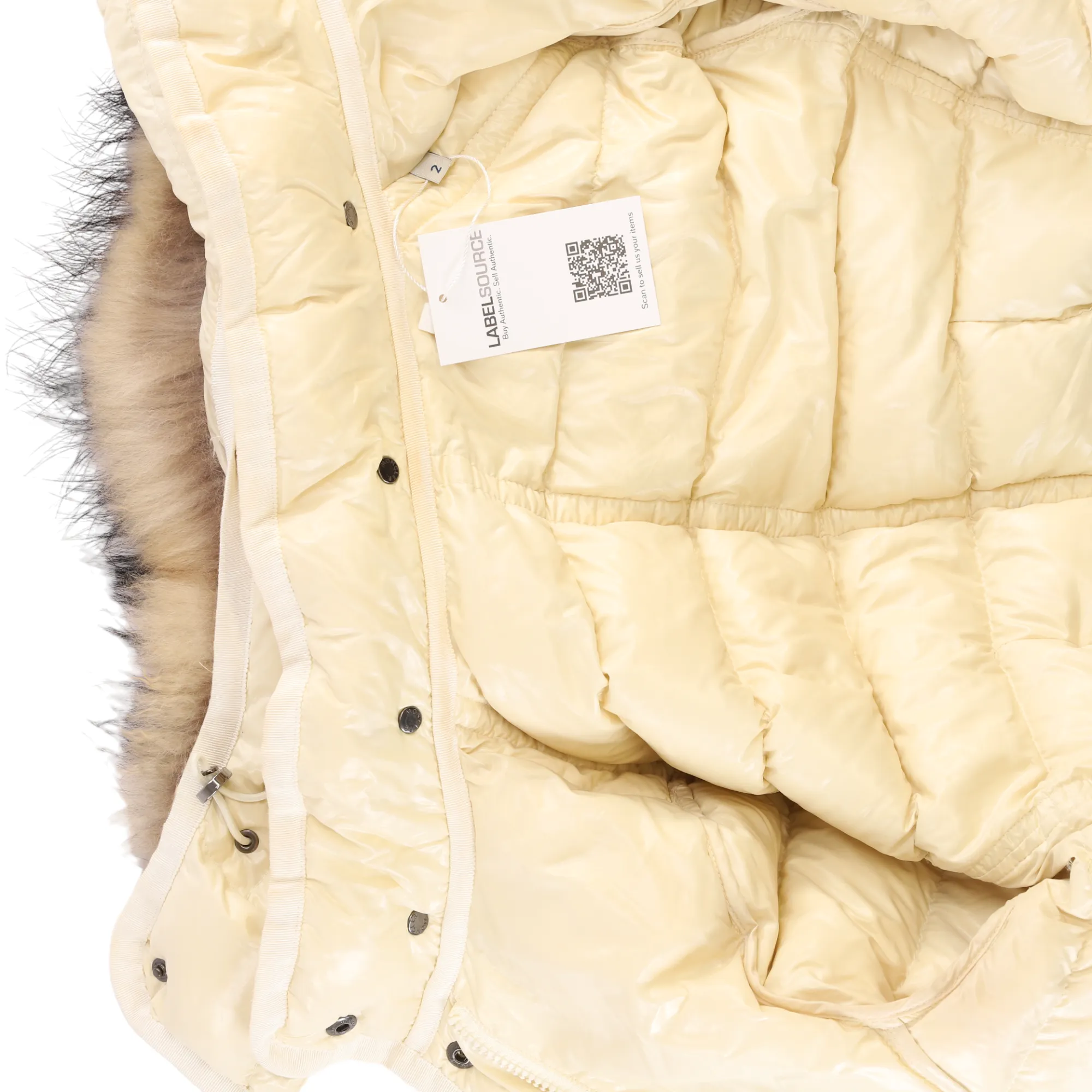 Mens Medium Size 2 Armoise Down Jacket in Cream Color