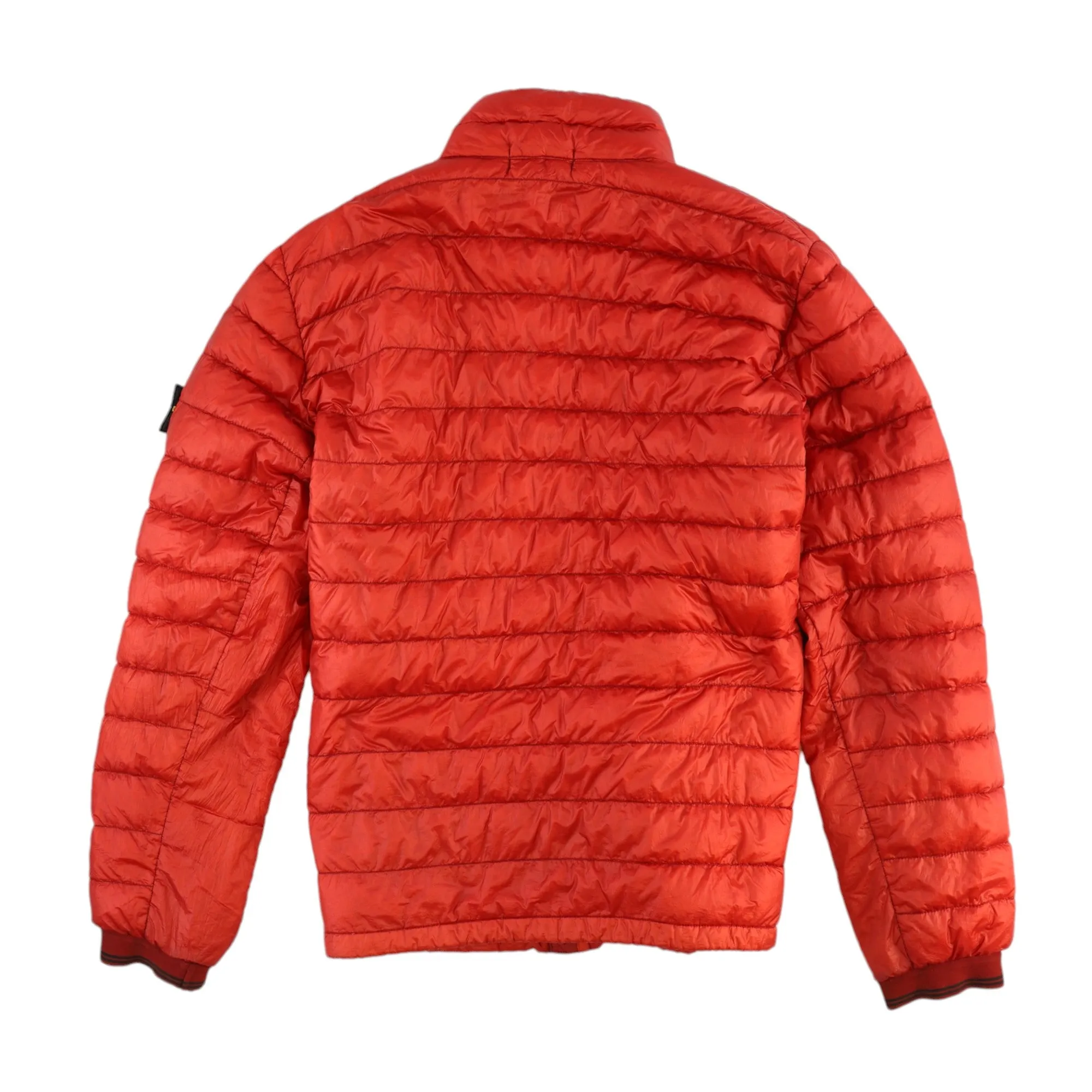 Men's Garment Dyed Down Jacket Red Size XL