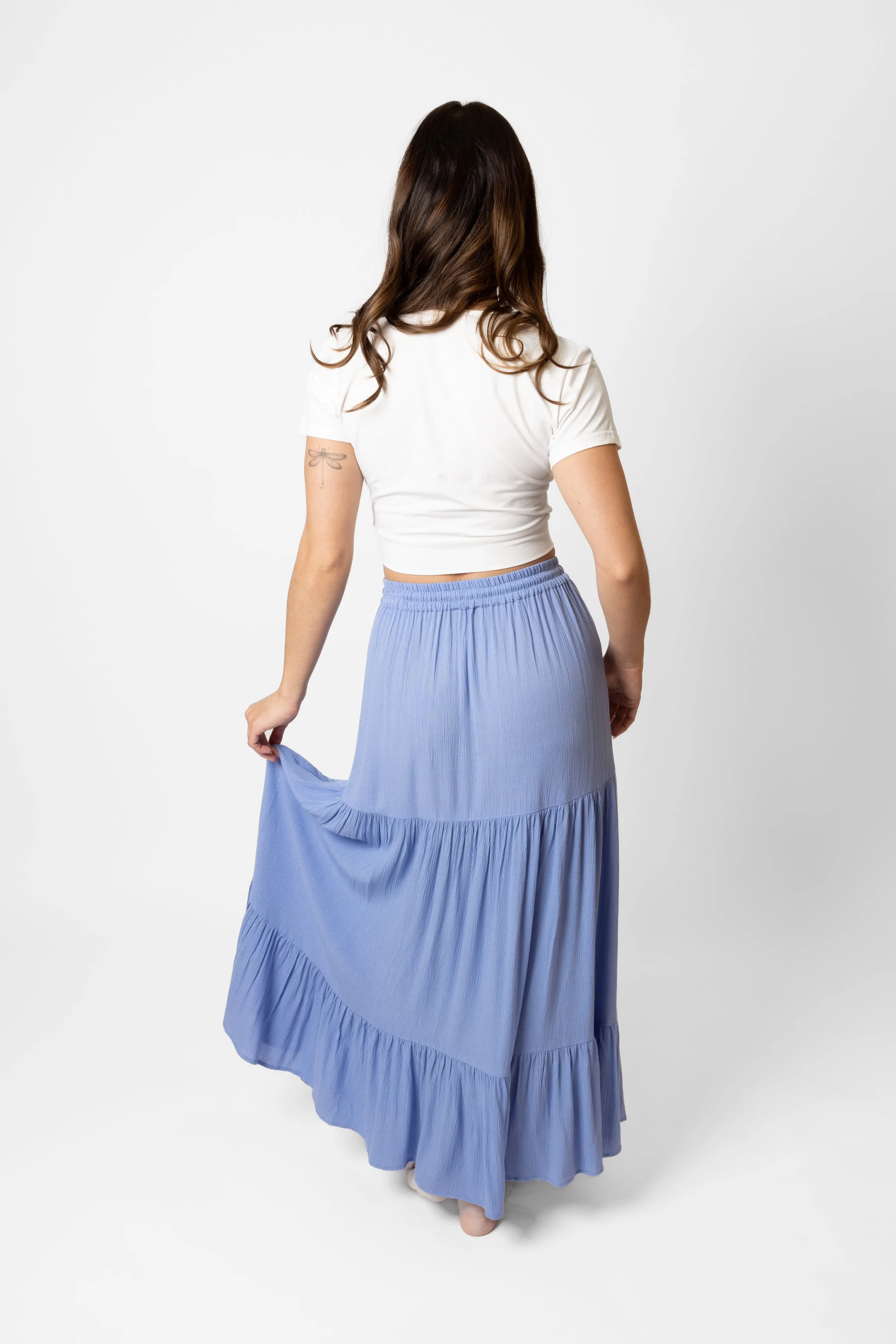 Miami Tiered Boho Maxi Skirt