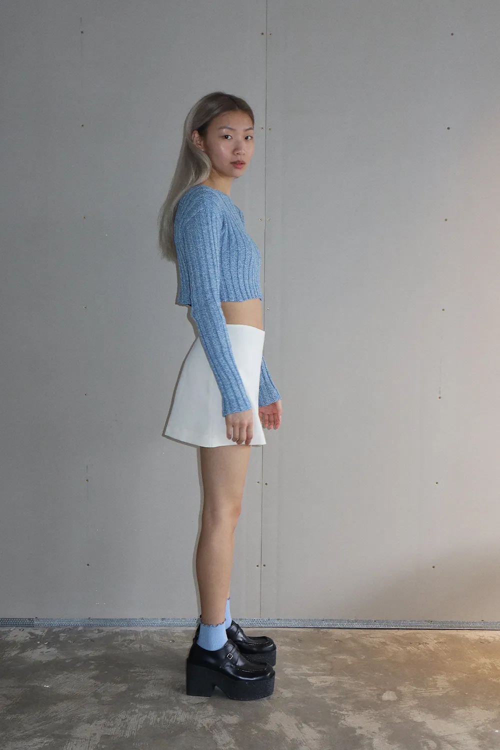 MILK WOOL SKIRT