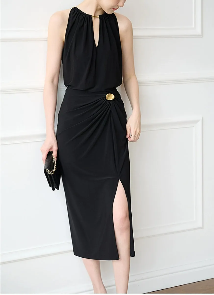 O230054 Slim Slit Skirt *Backorder