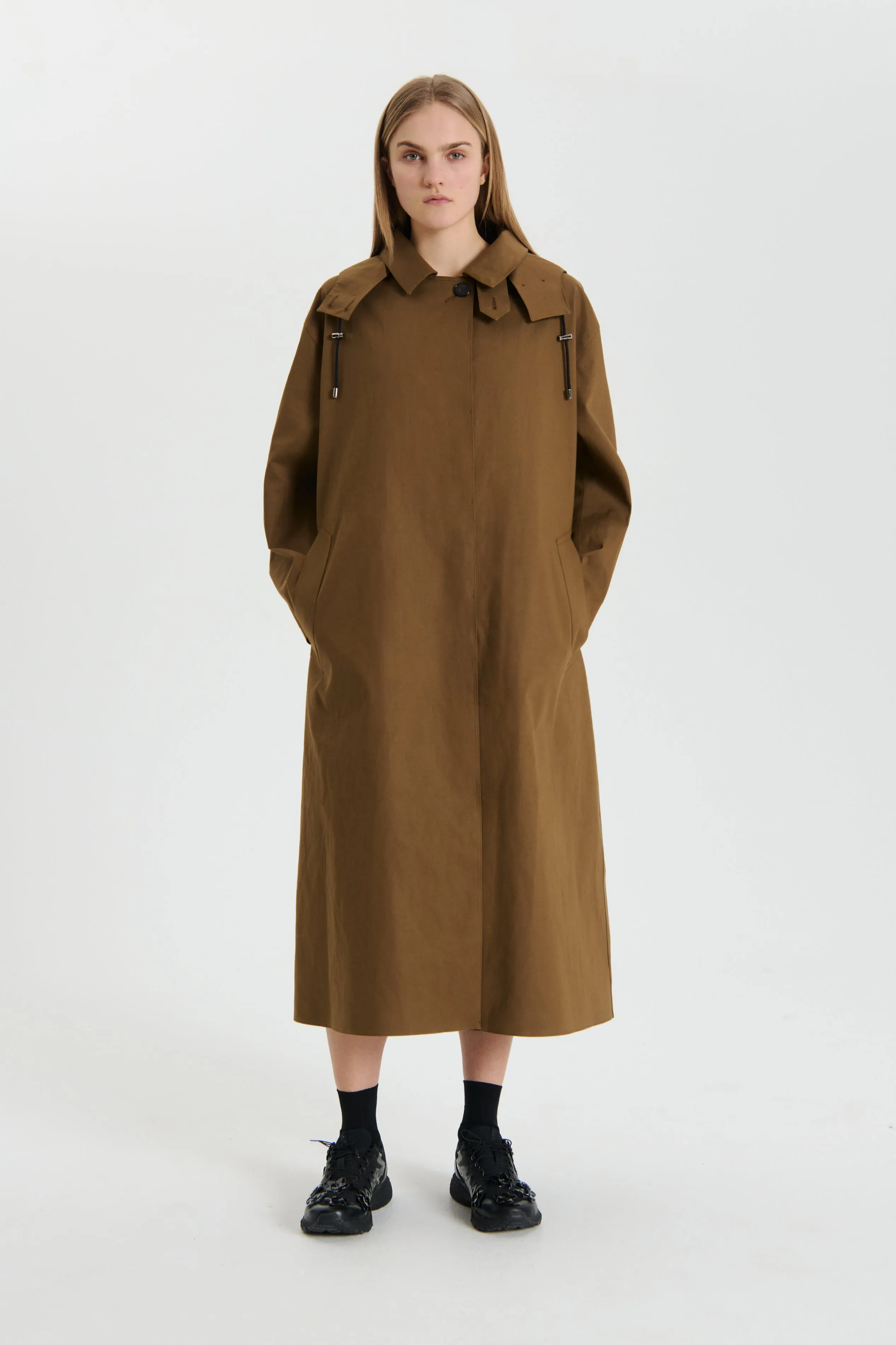 ONID | COAT BONDED COTTON BROWN