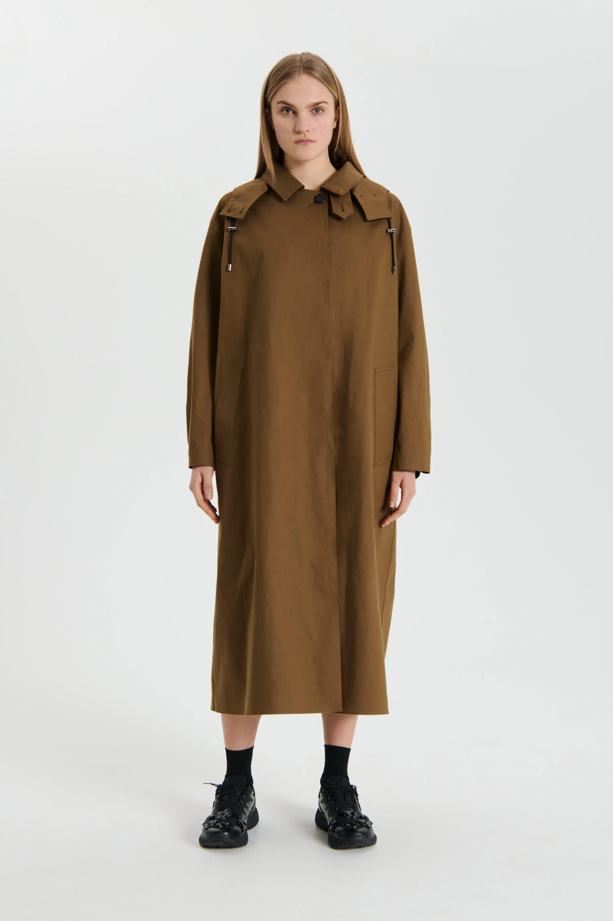 ONID | COAT BONDED COTTON BROWN