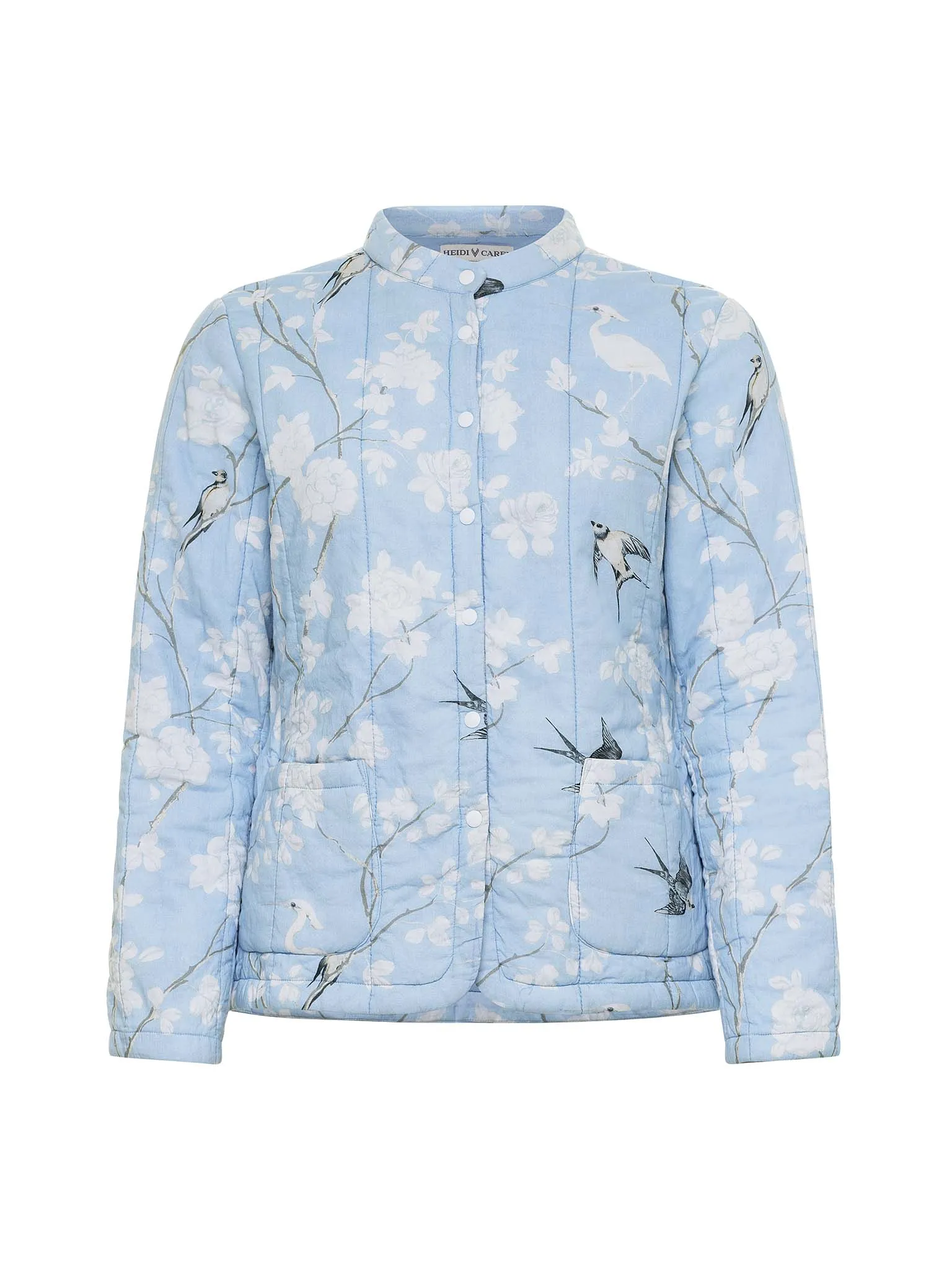 Pale Blue Gardenia Quilted Jacket