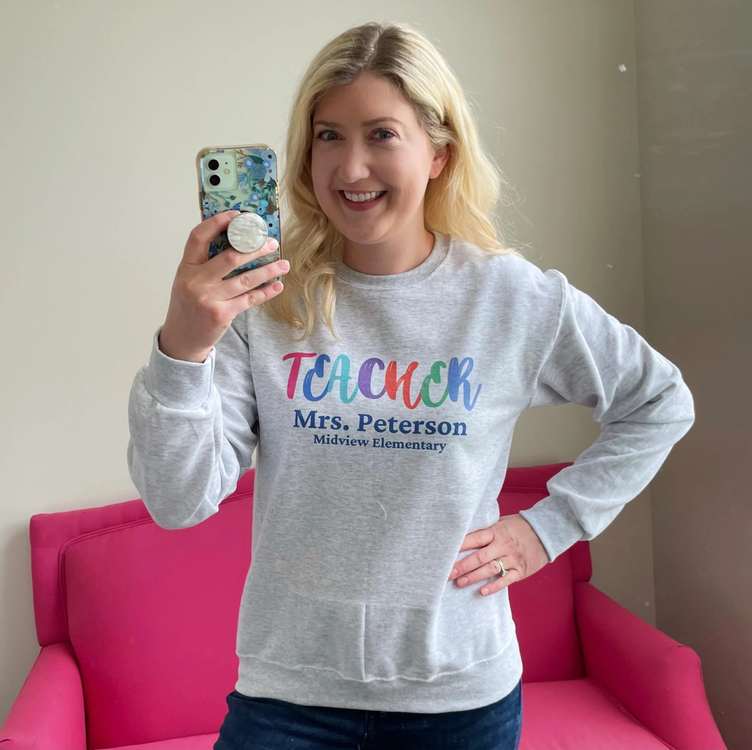 Personalized Teacher Sweatshirt