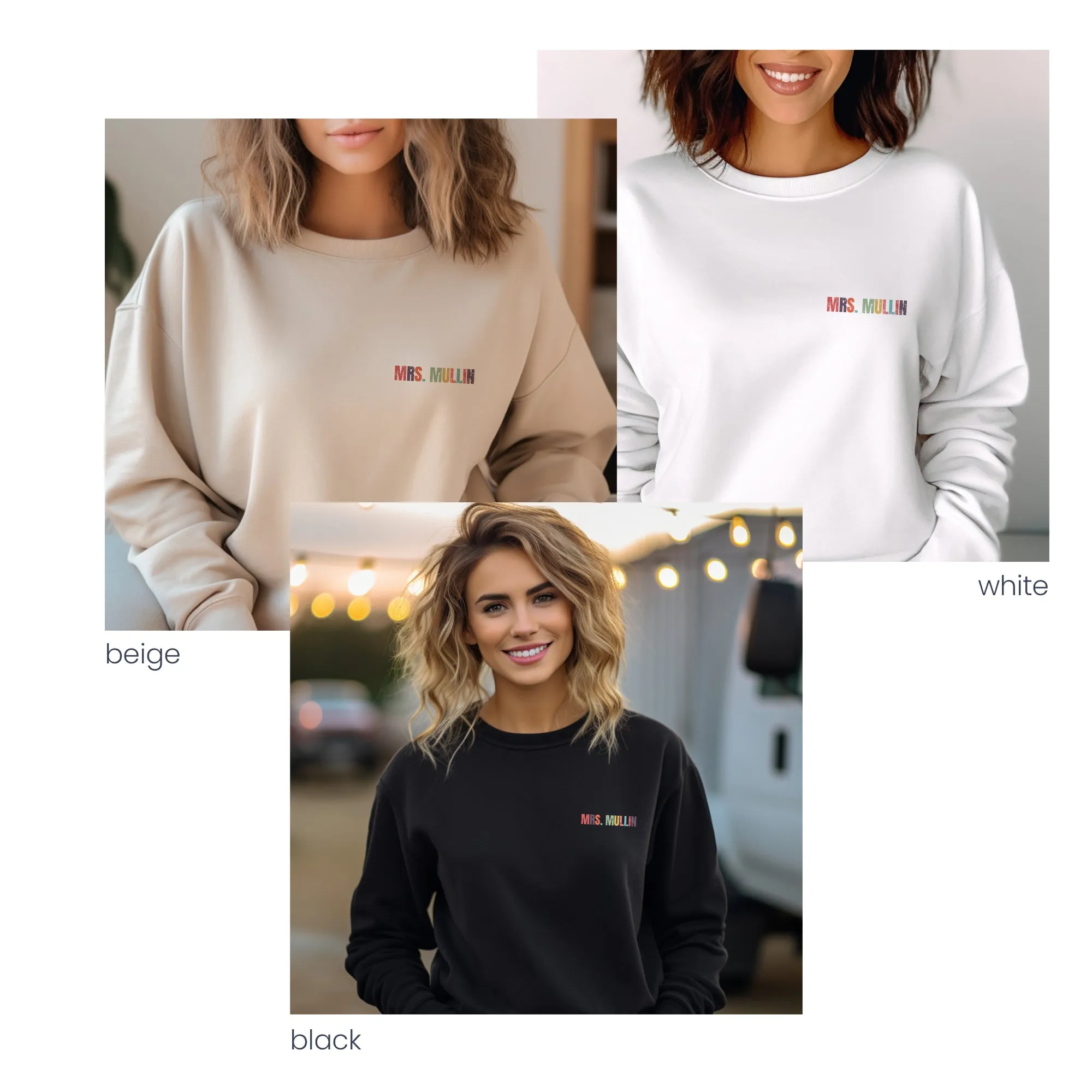 Personalized TEACHER-  CREWNECK SWEATSHIRT