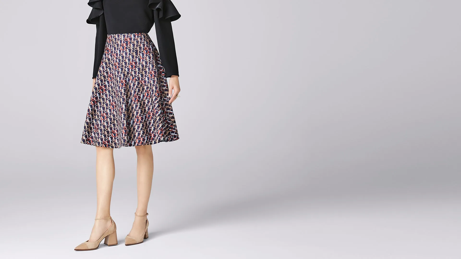 Printed Chamber Skirt