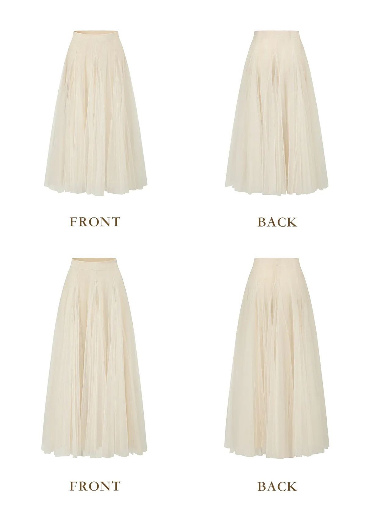 "White Moon, Weaving Dreams"Gauze Skirt