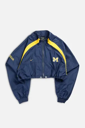 Rework Nike Crop Michigan Windbreaker - XL