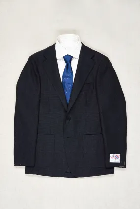 Mens Dark Blue Wool Sport Coat - Ring Jacket 269F Balloon Fabric, Tailored Fit