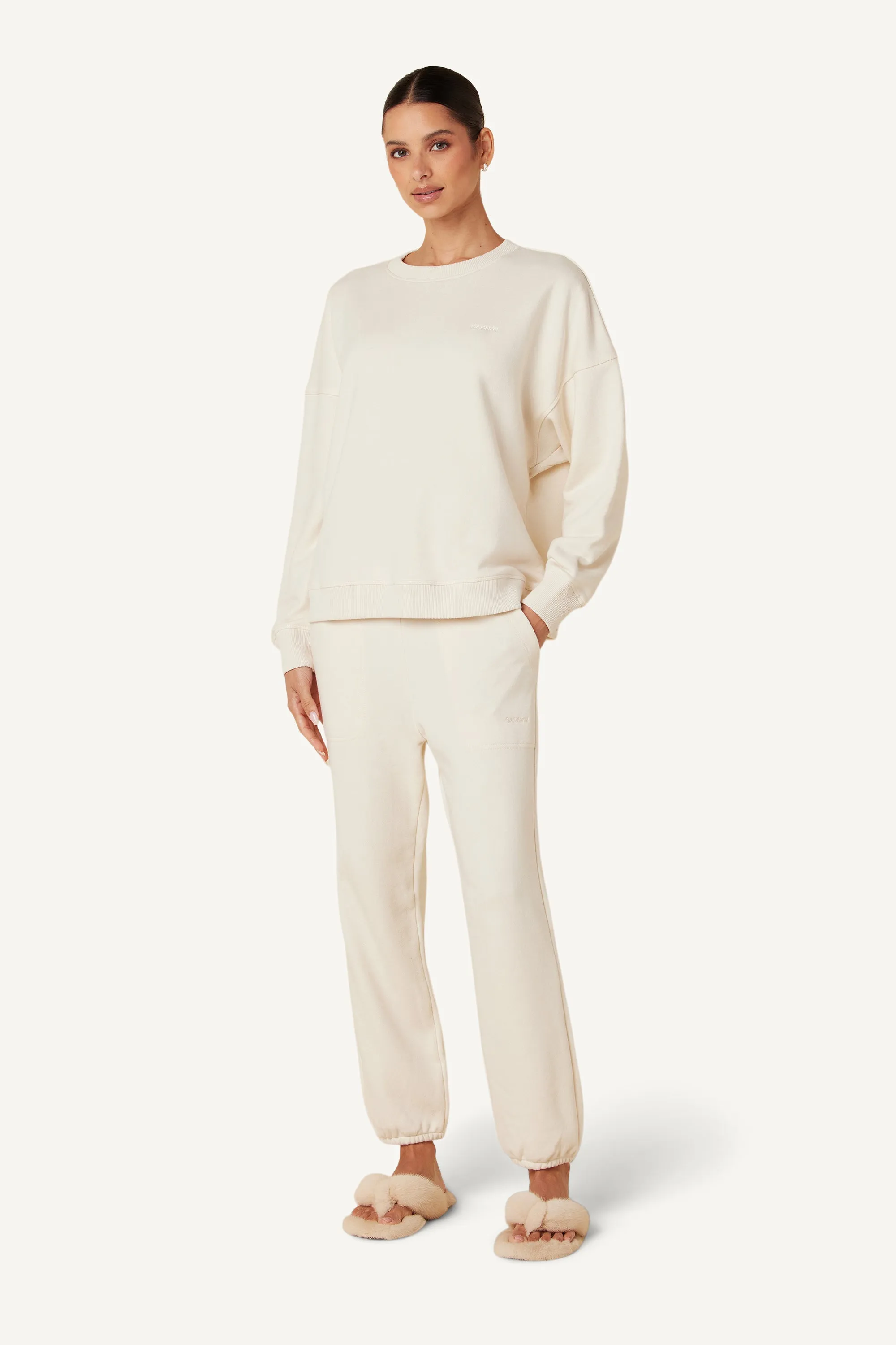 ROMY  SWEATSHIRT | GARDENIA