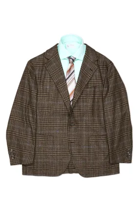 Sartoria Solito Brown/Blue Check Wool Sport Coat