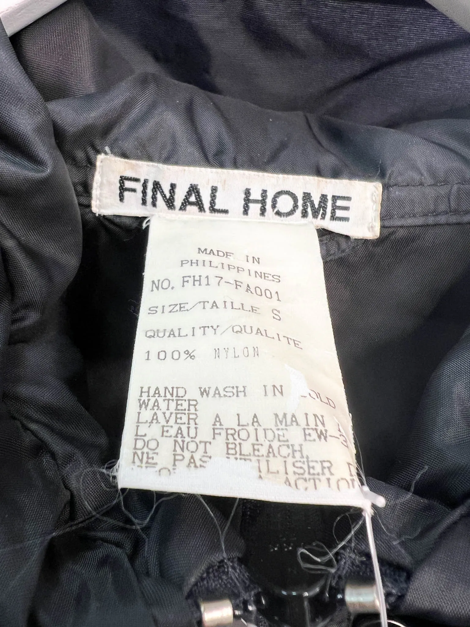 Size S - Final Home Black Long Coat