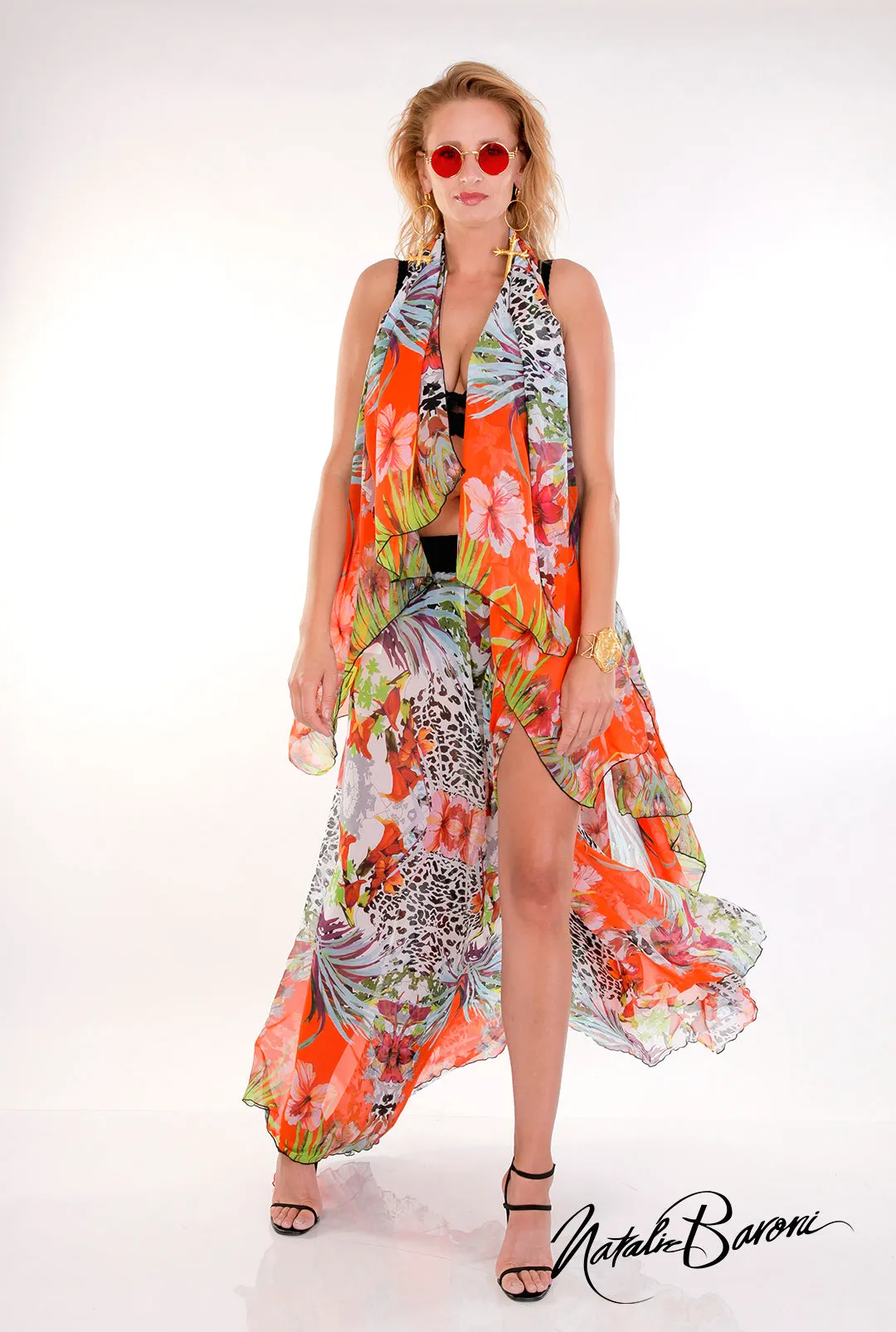 Sleeveless Long Duster - Murano