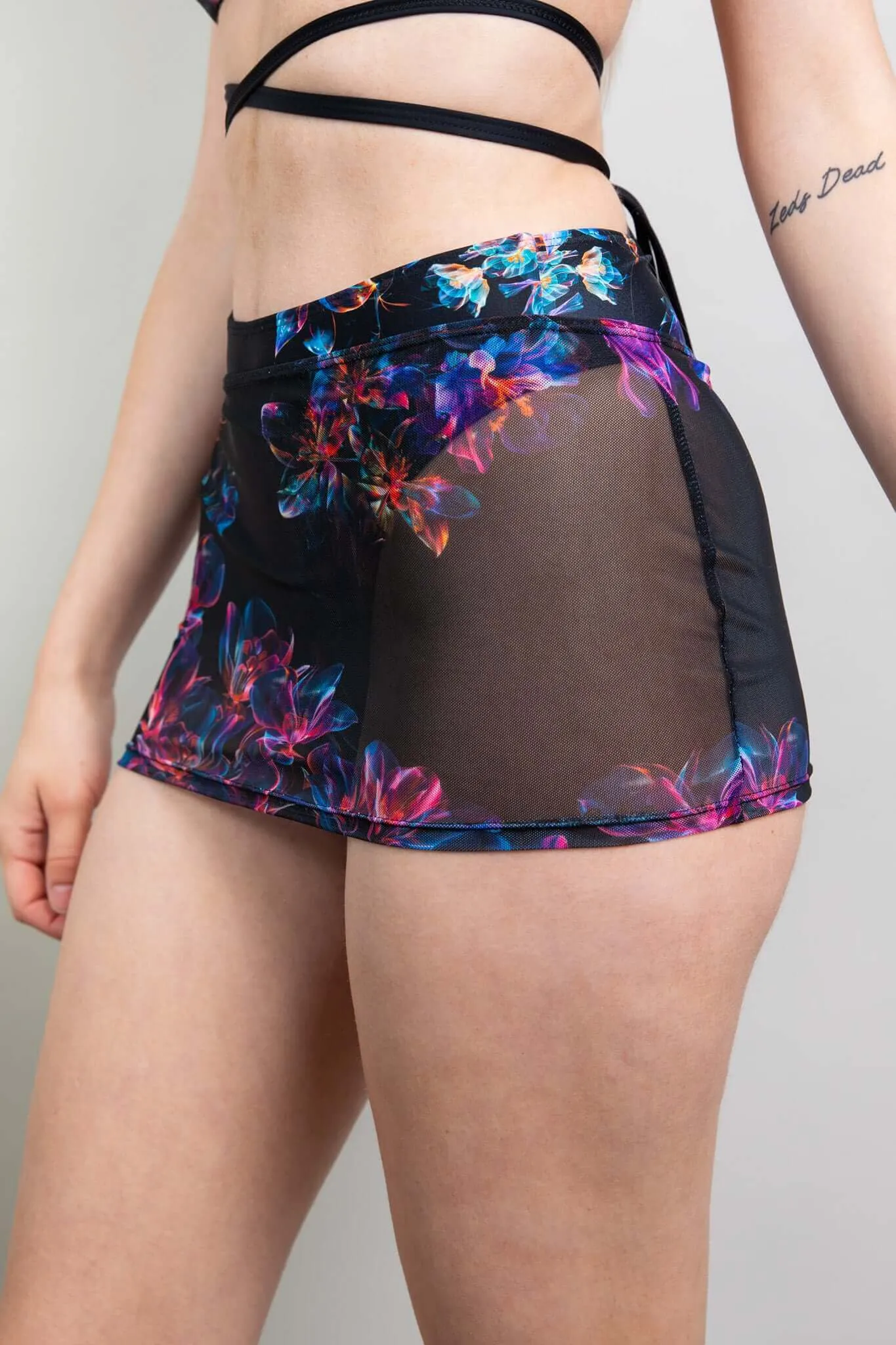 Starflora Mesh Extra Mini Skirt