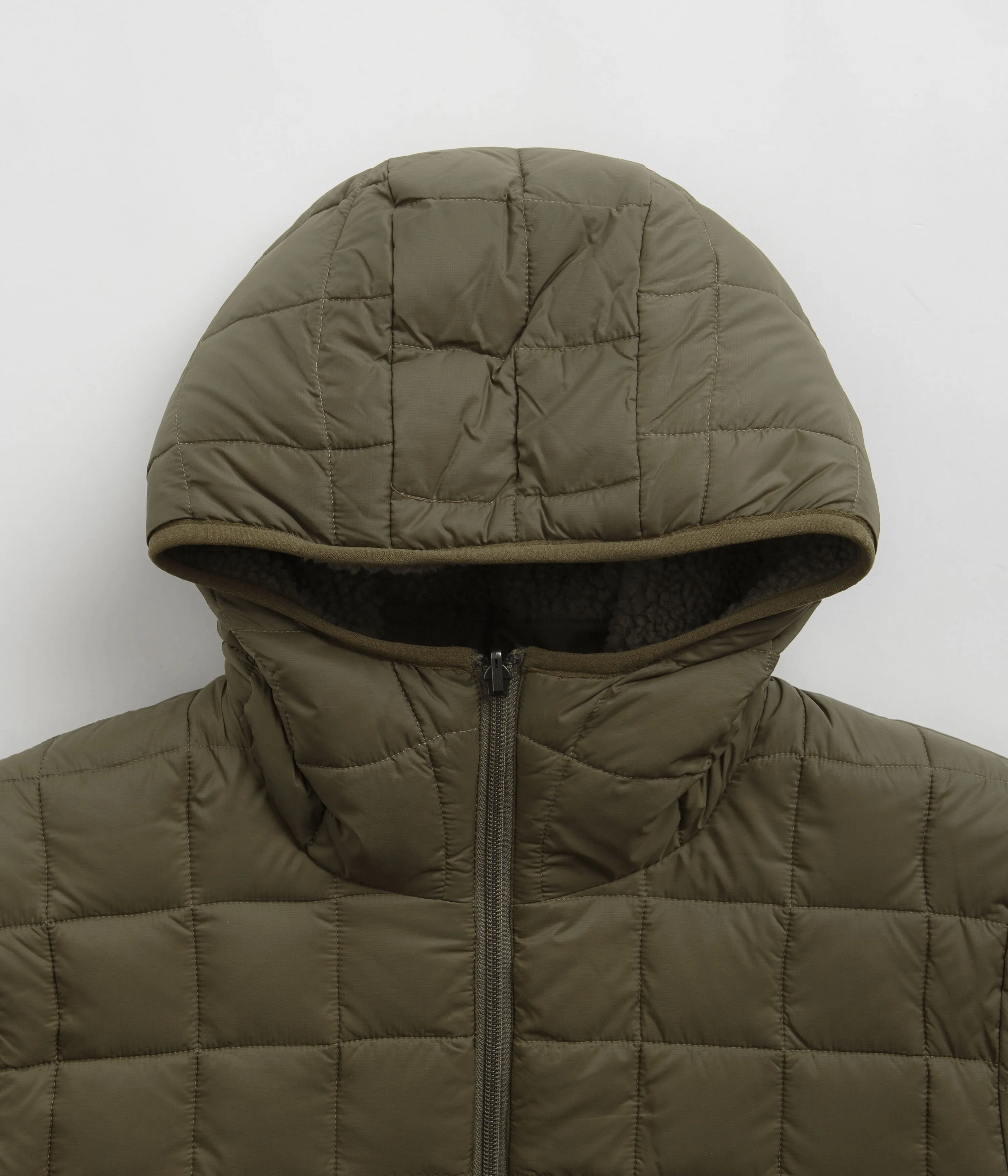 Taion Down x Boa Reversible Hooded Jacket - Olive / Dark Olive