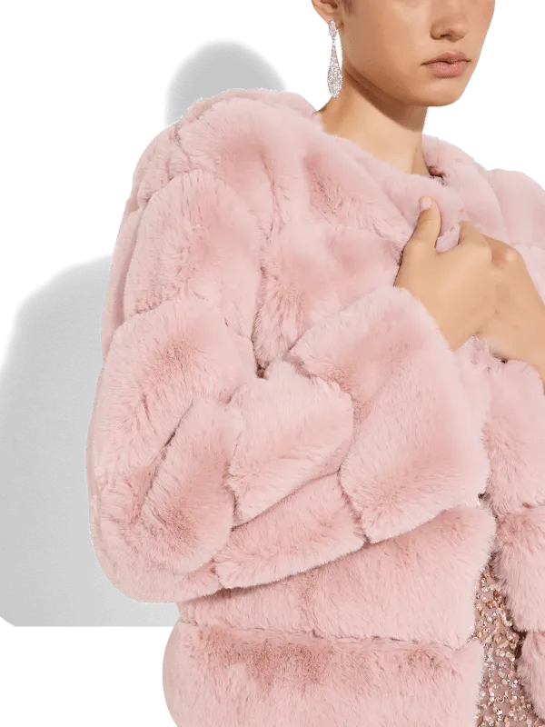 Teddi Pink Fur Coat