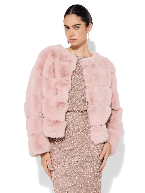 Teddi Pink Fur Coat