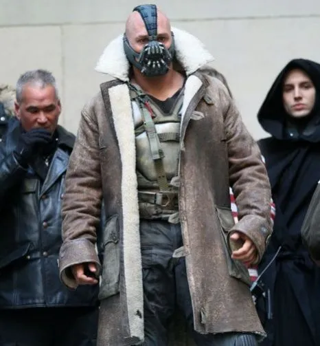 The Dark Knight Rises Bane's Distressed Leather Trench Coat