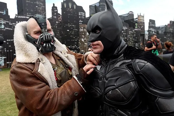 The Dark Knight Rises Bane's Distressed Leather Trench Coat