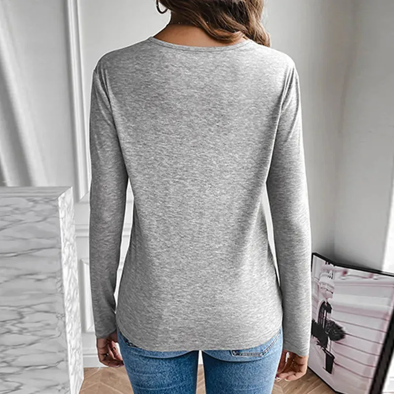 V-Neck Long Sleeve