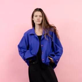 Vintage Oversized Purple Windbreaker (S/M)