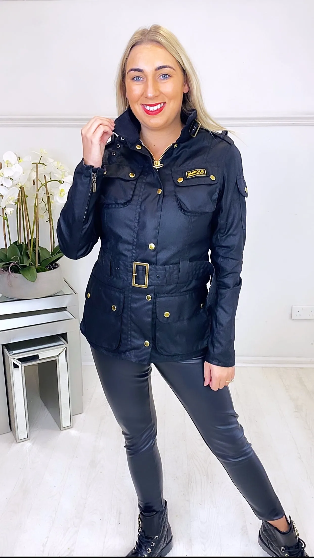 Wax Jacket- Black Belted