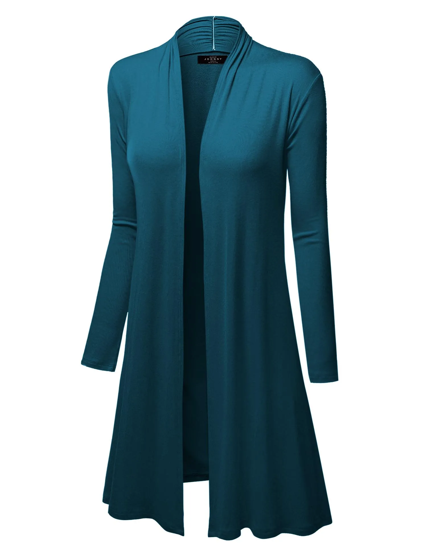 Women's Long Sleeve Open Front Long Cardigan