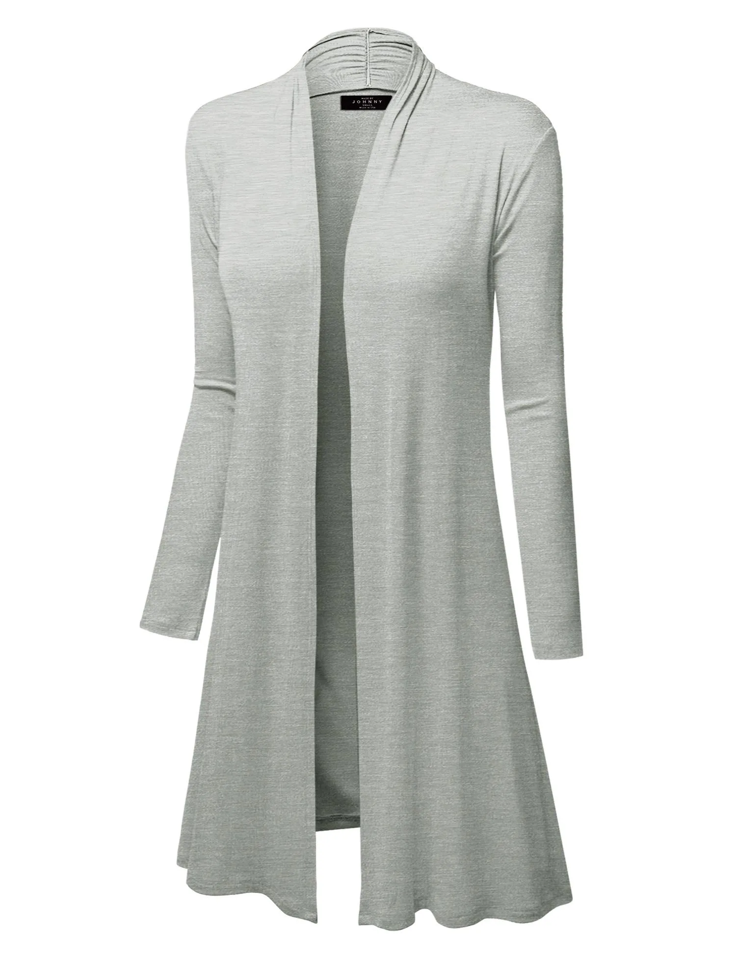 Women's Long Sleeve Open Front Long Cardigan