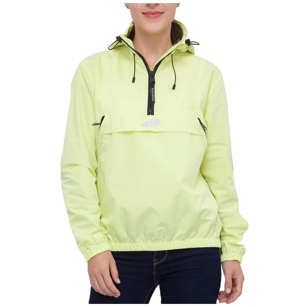 Women's Pullover Anorak Rain Jacket Windbreaker